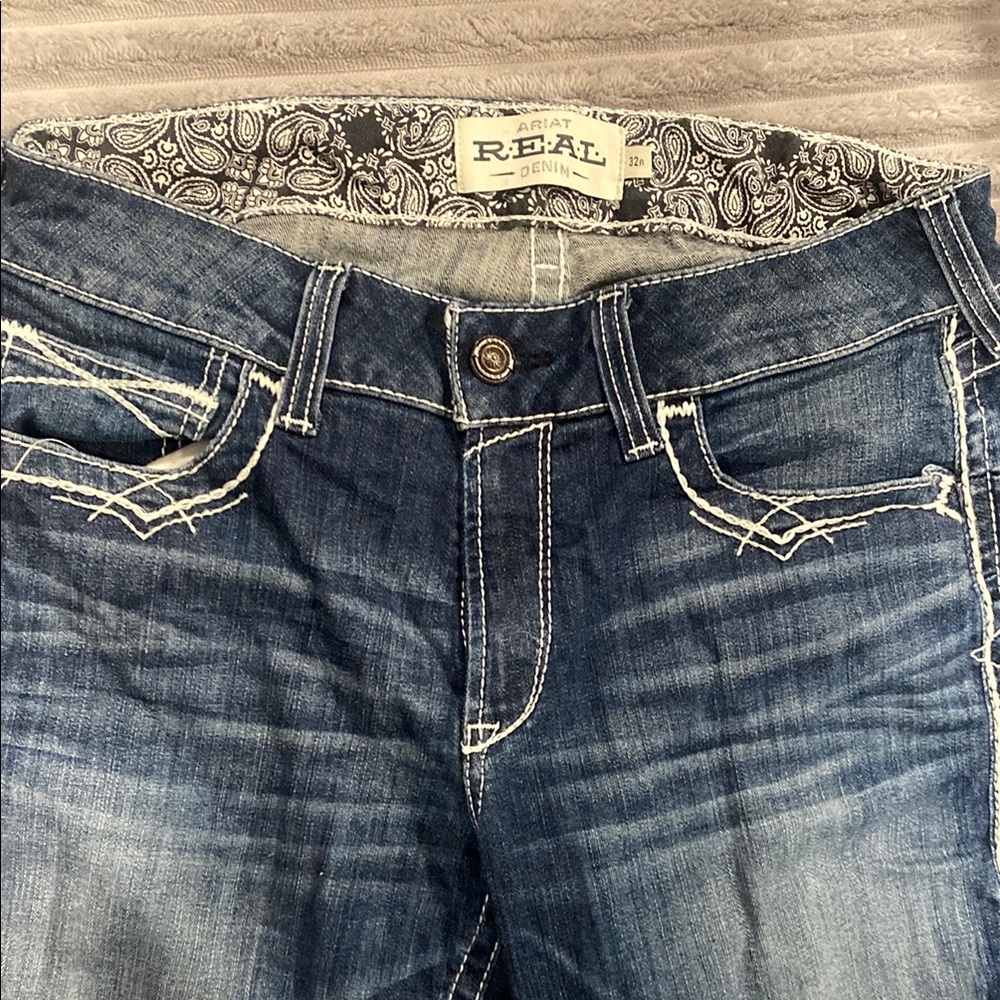 Ariat Real Denim boot cut 32 R - Picture 2 of 4